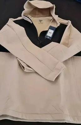 Buy Reebok Anorak Jacket Hoodie Mens Black Beige Size UK XL BNWT  • 19£
