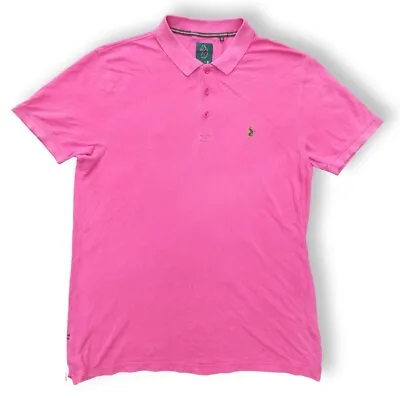 Buy Mens Luke 1977 Sport Polo Tshirt Size XL Pink  • 7.50£