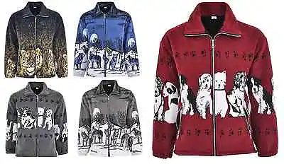 Buy Unisex Men Women Animal Print Warm Thick Fleece Winter Shirt Jacket/Coat S-2XL • 27.99£