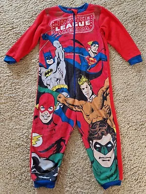 Buy DC Comics Justice League Fleece Pyjamas Batman Superman Ironman Boys PJs • 0.99£