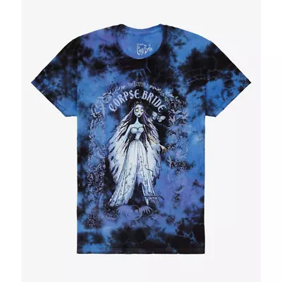 Buy Corpse Bride Emily Frame Blue Tie-Dye Plus Size T-Shirt Size 2/2X  • 23.62£