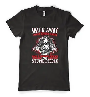 Buy World Walk Away I Have Anger Issues Gaming WOW Personalised Unisex Adult T Shirt • 14.49£