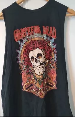 Buy The Grateful Dead Vest Rock Band Merch Tank T Shirt Top Jerry Garcia Size Small • 13.50£