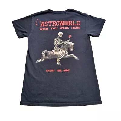 Buy Astroworld Wish You Were Here Black And Red Tshirt Size Small • 40£