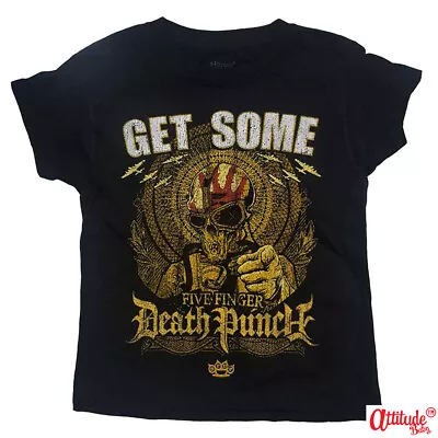 Buy Five Finger Death Punch-Official Kids T Shirts-Get Some-Five Finger Kids T Shirt • 14£