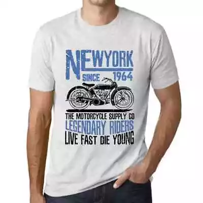 Buy Men's Graphic T-Shirt Motorcycle Legendary Riders Since 1964 60th Birthday • 25.19£