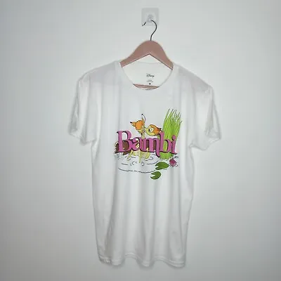 Buy BNWT Size M (10-12) White DISNEY Bambi T-shirt IN THE STYLE  • 10£