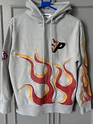 Buy Men’s Grey Palace Hoodie In Flame Design Size Small • 69.99£