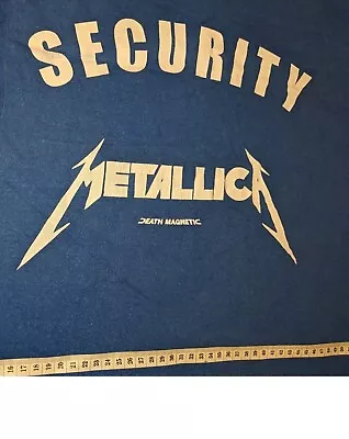 Buy RARE Metallica Security T-Shirt, Death Magnetic Tour June 2009, Europe Leg 4, XL • 120£