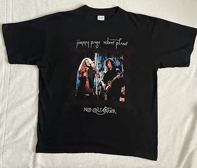 Buy Jimmy Page. Robert Plant. No Quarter. Vintage T-shirt.  World Tour 1995 • 61.66£