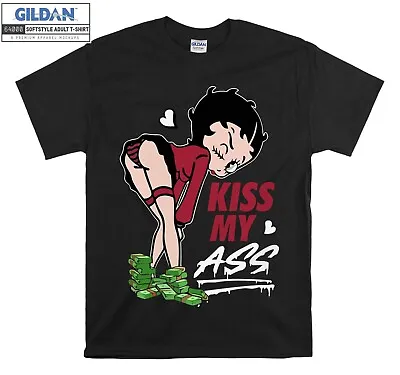 Buy Kiss My Ass Betty Boop Cartoon T-shirt Gift Hoodie Tshirt Men Women Unisex E609 • 11.99£