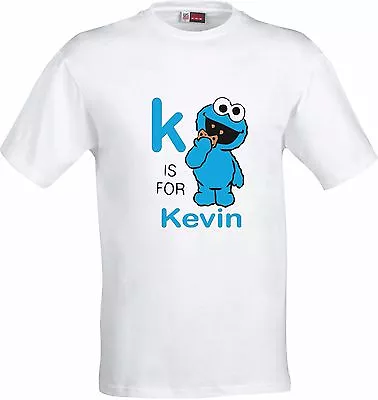 Buy Personalised Cookie Monster Full Color Sublimation T Shirt • 9.20£