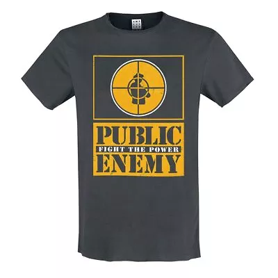 Buy Amplified Public Enemy Yellow Fight The Power T-Shirt XXL Charcoal (US IMPORT) • 25.50£