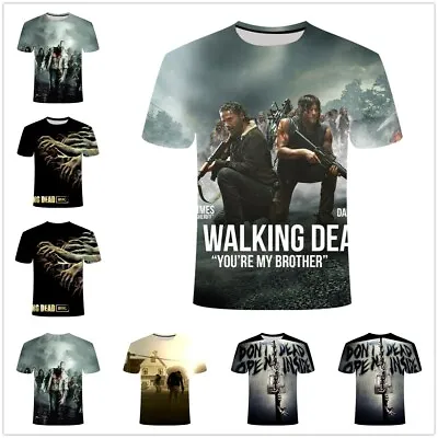 Buy 3D Printed The Walking Dead Casual T-Shirt Women Men Kids Short Sleeve • 14.99£