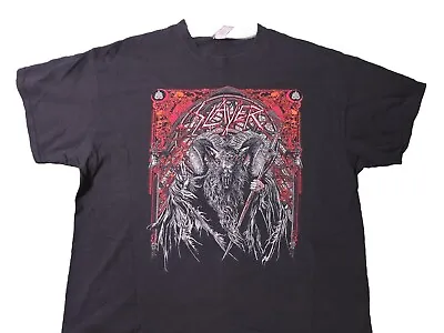 Buy Official Slayer 2019 T Shirt With Backprint Final Tour Genuine Gig Merch  2 Xl • 30£