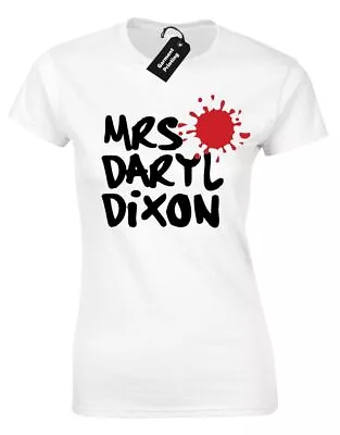Buy Mrs Daryl Dixon Ladies T Shirt Walking Dead Unisex Design Zombies Women Michonne • 7.99£