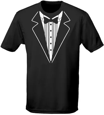 Buy Tuxedo Fancy Dress Mens T-Shirt 10 Colours (S-3XL) By Swagwear • 9.80£