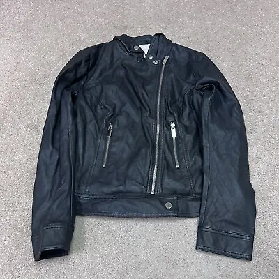 Buy Jaclyn Smith Jacket Black Faux Leather Full Zip Long Sleeve Women’s Size Medium • 14.24£