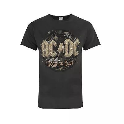 Buy Amplified Official Mens AC/DC Comics Rock Or Bust T-Shirt NS5042 • 23.03£