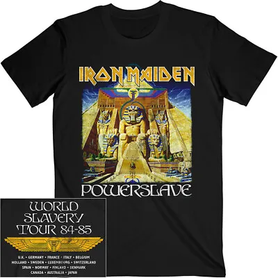 Buy Iron Maiden Powerslave Album World Slavery Tour Shirt S-XXL Official T-shirt • 23.15£