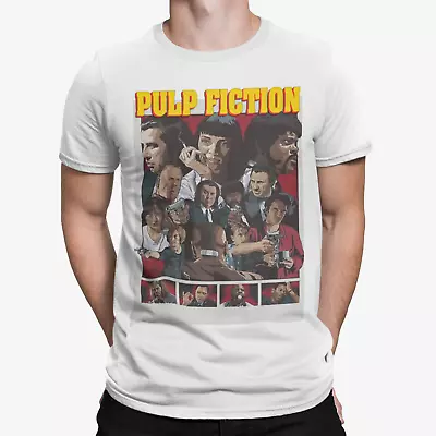 Buy Pulp Fiction T-Shirt Classic Poster Shot BRAND NEW Tee Official Print UK Seller • 5.99£