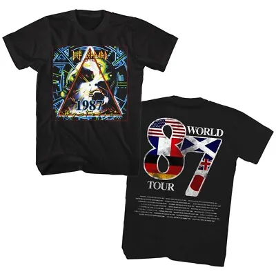 Buy Def Leppard Hysteria World Tour 1987 Men's T Shirt Rock Band Music Merch • 43.81£