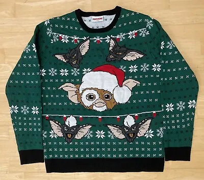 Buy XL 45  Inch Chest Gremlins Gizmo Christmas Sweater Jumper Xmas Mogwai • 29.99£