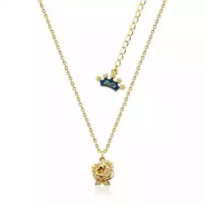 Buy Crystal Enchanted Rose (Beauty And The Beast) Disney Necklace • 36.68£