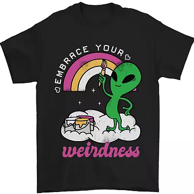 Buy Alien Embrace Your Weirdness Funny LGBT Mens T-Shirt 100% Cotton • 8.99£