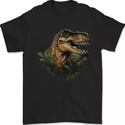 Buy T-Rex Head In Foliage Dinosaur Mens T-Shirt 100% Cotton • 9.49£