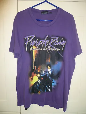 Buy Prince And The Revolution - Original  Purple Rain  Purple T-shirt (l) • 7.99£