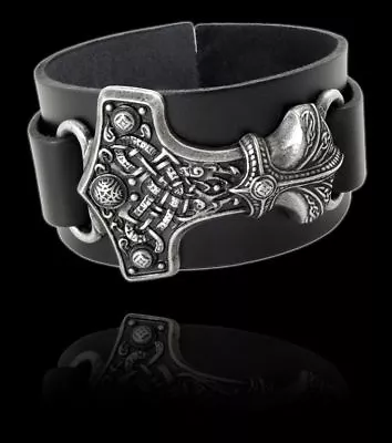 Buy Alchemy Thor's Hammer Bracelet - Thunderhammer - Gothic Wrist Jewellery Bangle • 57.17£