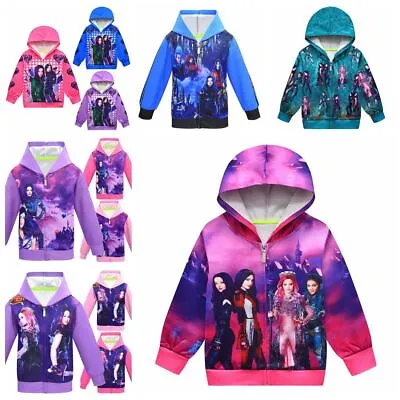 Buy Pop Descendants 3 Zipper Hoodies Cute Girls Casual Hoodies Jacket Christmas Gift • 12.99£