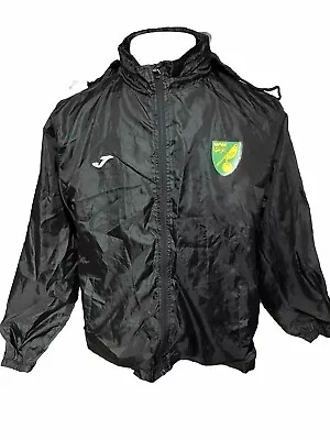 Buy Joma Norwich City Canneries Carrow  Road Training Rain Jacket Adult Size Large • 4.99£