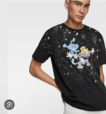 Buy Zara, Itchy And Scratchy T-shirt, The Simpsons Small • 4.99£