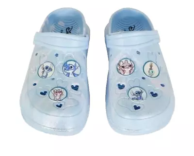 Buy Disney Lilo And Stitch Glitter  Clogs Crocs Slippers Girls UK Size 13-5 • 19.99£