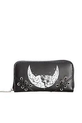 Buy Banned Apparel Chanters Moon Skull Wallet - Gothic Alternative Emo Style • 17.99£
