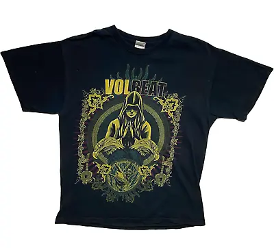 Buy Volbeat Above Heaven Beyond Hell 2010 Tour Tee Black T-Shirts Double Sided Sz L • 39.62£
