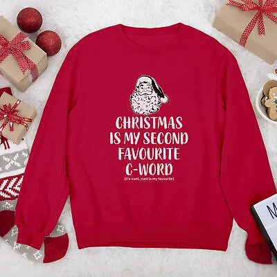 Buy Christmas Is My Favorite C Word Funny Christmas Jumper Unisex Xmas Sweatshirt • 15.75£