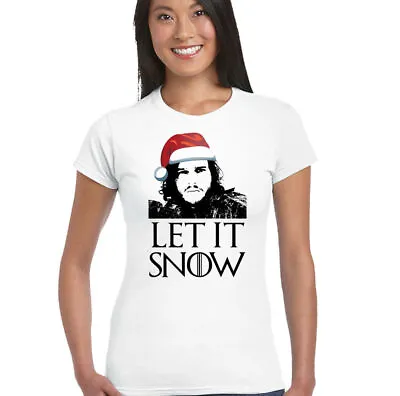 Buy Let It Snow Christmas Edition Womens Funny Game Of Thrones T-Shirt Secret Santa • 10.99£