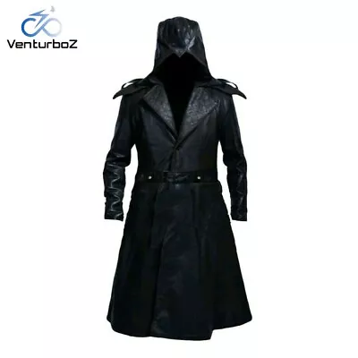 Buy Assassins Creed Syndicate Jacob Frye Men's Jacket Real Leather Warm Classic Coat • 159.99£