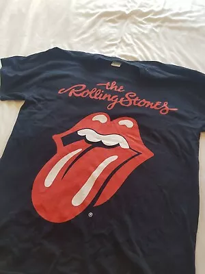 Buy Rolling Stones Large L Black T Shirt Tongue Jagger Richards • 4.49£
