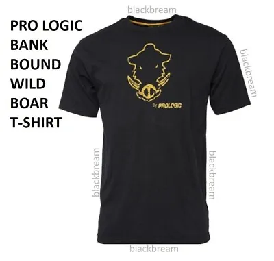 Buy Pro Logic Bank Bound Wild Boar T-shirt Carp Barbel Pike Fishing Shooting Casual • 14.99£