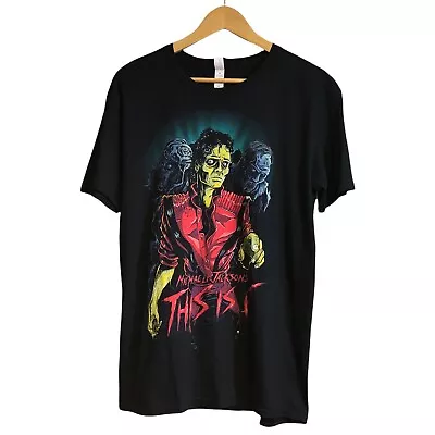 Buy Michael Jackson This Is It Tshirt 100 Official Merch  M Rare VTG Retro Style • 19.99£