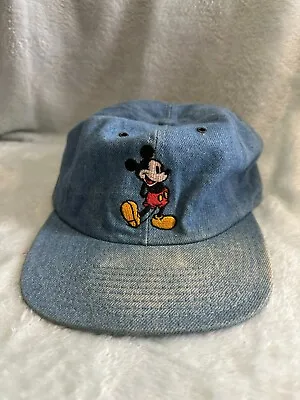 Buy Vintage Disney Goofy Hat Co Denim Mickey Mouse Cap • 11.50£