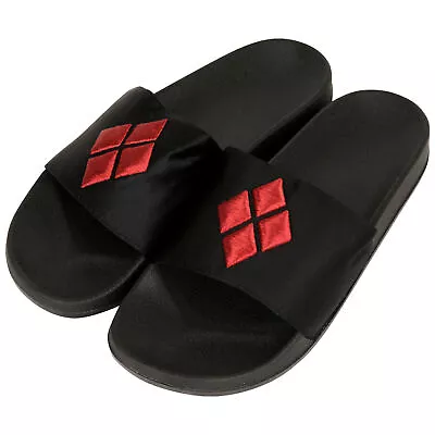 Buy Harley Quinn Diamond Logo Sandal Slides Black • 21.21£