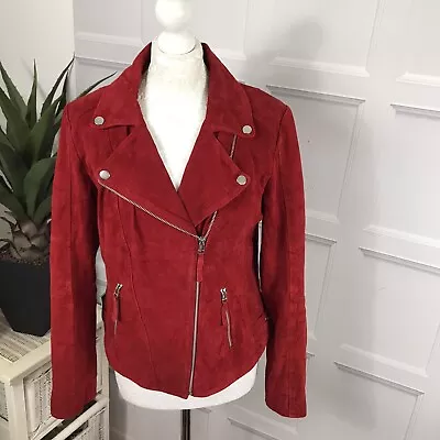 Buy Yessica Collection C&A Ladies Leather Jacket Chest Size 36in In Red • 19.99£