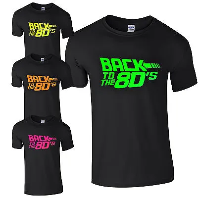 Buy Back To The 80's T-Shirt - Fancy Dress Neon Print Love 80s Party Dance Club Top • 9.42£