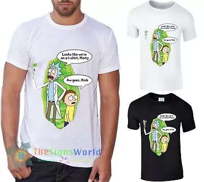 Buy New Rick And Morty T-Shirt, We're On A T-Shirt, Meme Inspired Design Top (RMWOT) • 9.99£