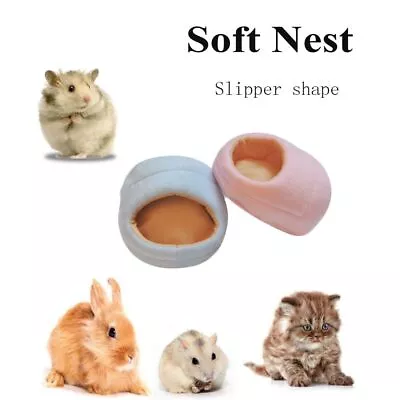 Buy Slipper Shape Warm Pad Small Animal House Guinea Pig Mat Hamster Sleeping Bed • 4.64£